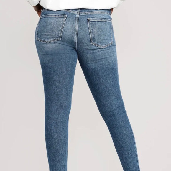 Old Navy women’s Rockstar blue jeans denim straight leg size 2 26 NWOT boho punk - Picture 3 of 9